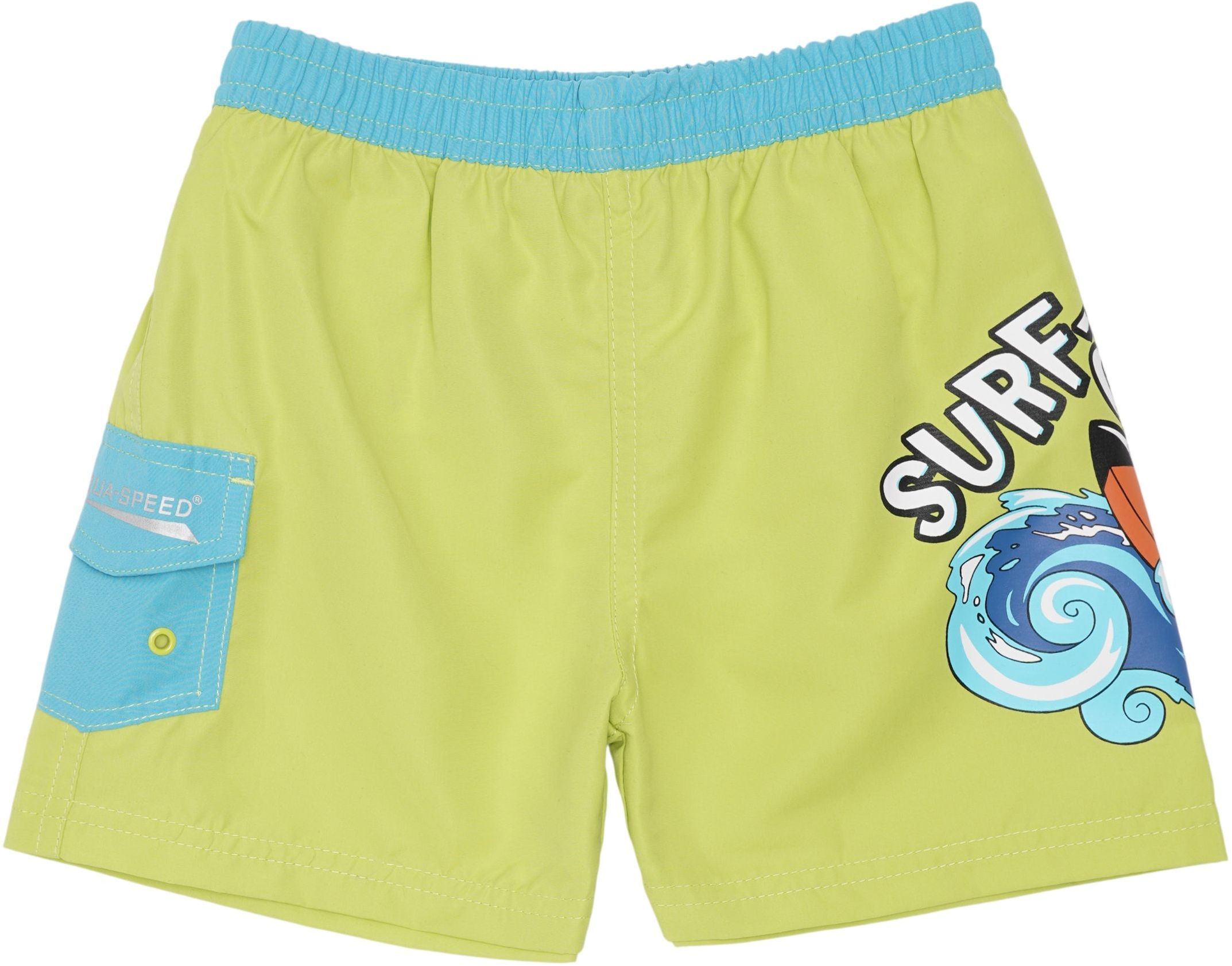 Плавки-шорты AQUA SPEED Surf-Club 385-04 110 зеленые фото 