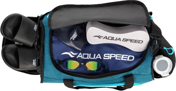 Сумка AQUA SPEED Duffel Bag 141-24 48x25x29см темно-бірюзовафото4