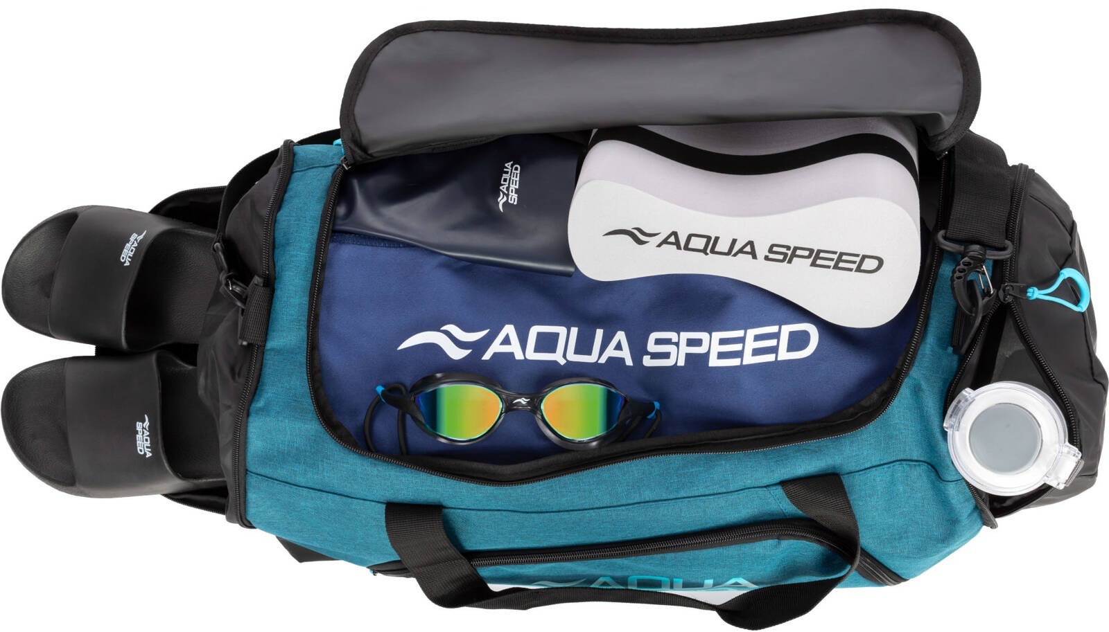 Сумка AQUA SPEED Duffel Bag 141-27 55x26x30см бирюзовая фото 