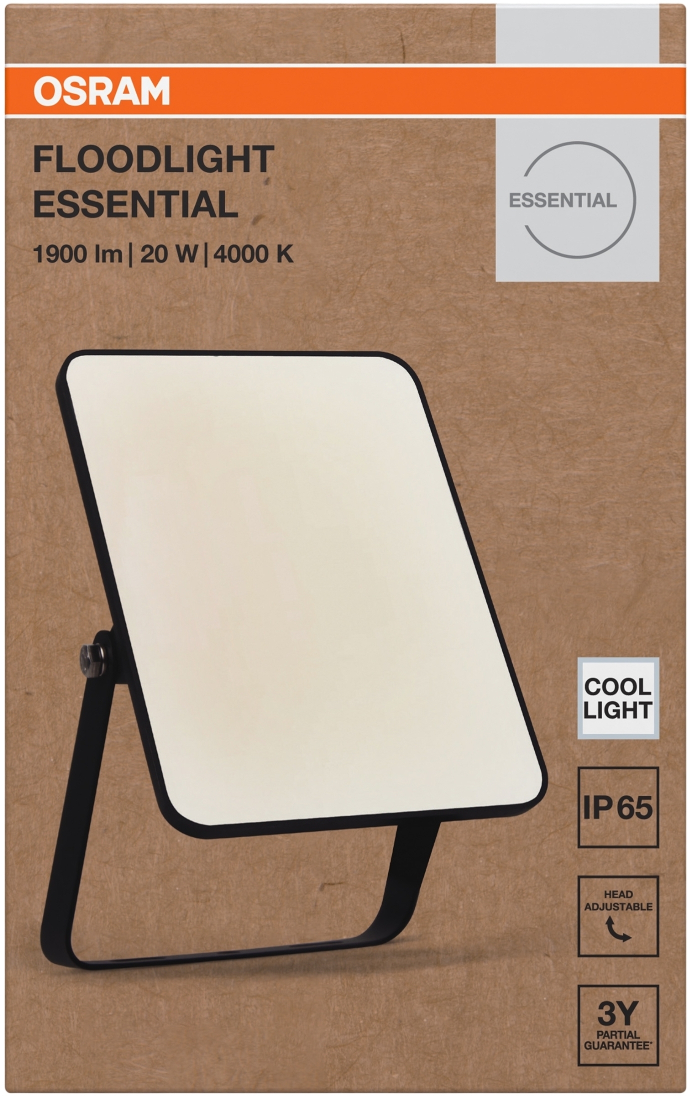 Прожектор Osram Essential 20Вт 1800Лм 4000K (4099854429736)фото