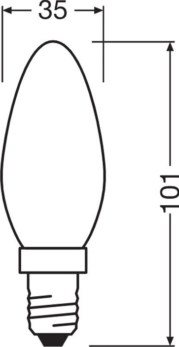 Лампа світлодіодна Osram Led Value B75 7W (1055Lm) 4000K E14 (4099854545580)фото