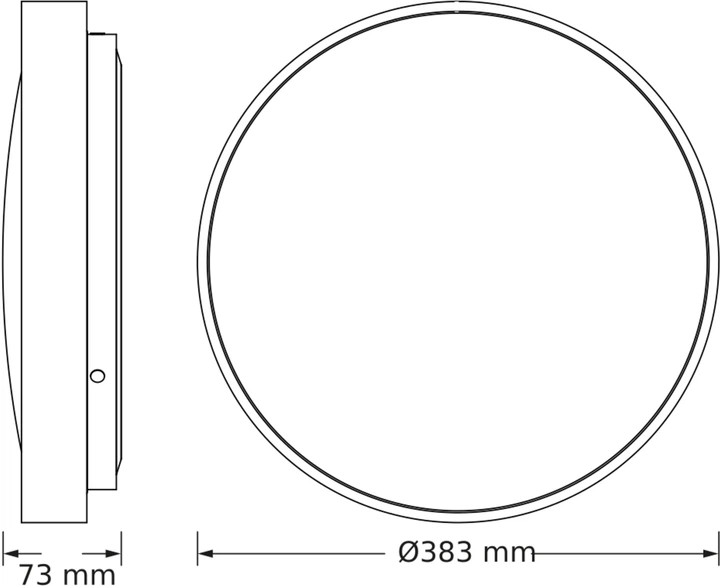 Светильник НСП OSRAM CEILING LUXO 24 Вт, 6500 К, чёрный фото 