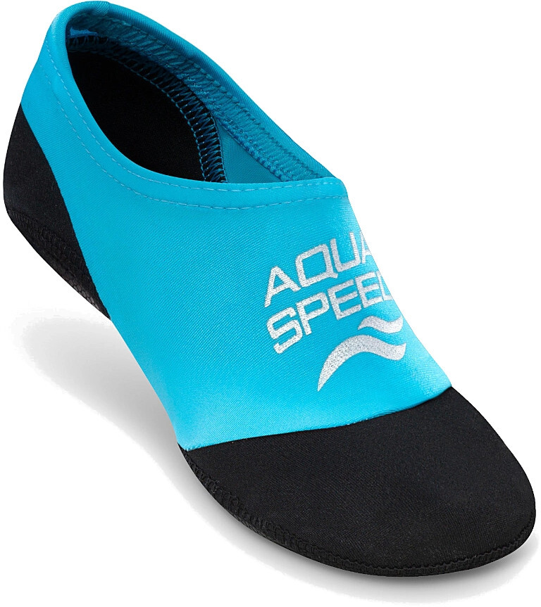 Носки для бассейна AQUA SPEED Neo Socks 177-01 30-31 черные/голубые фото 4
