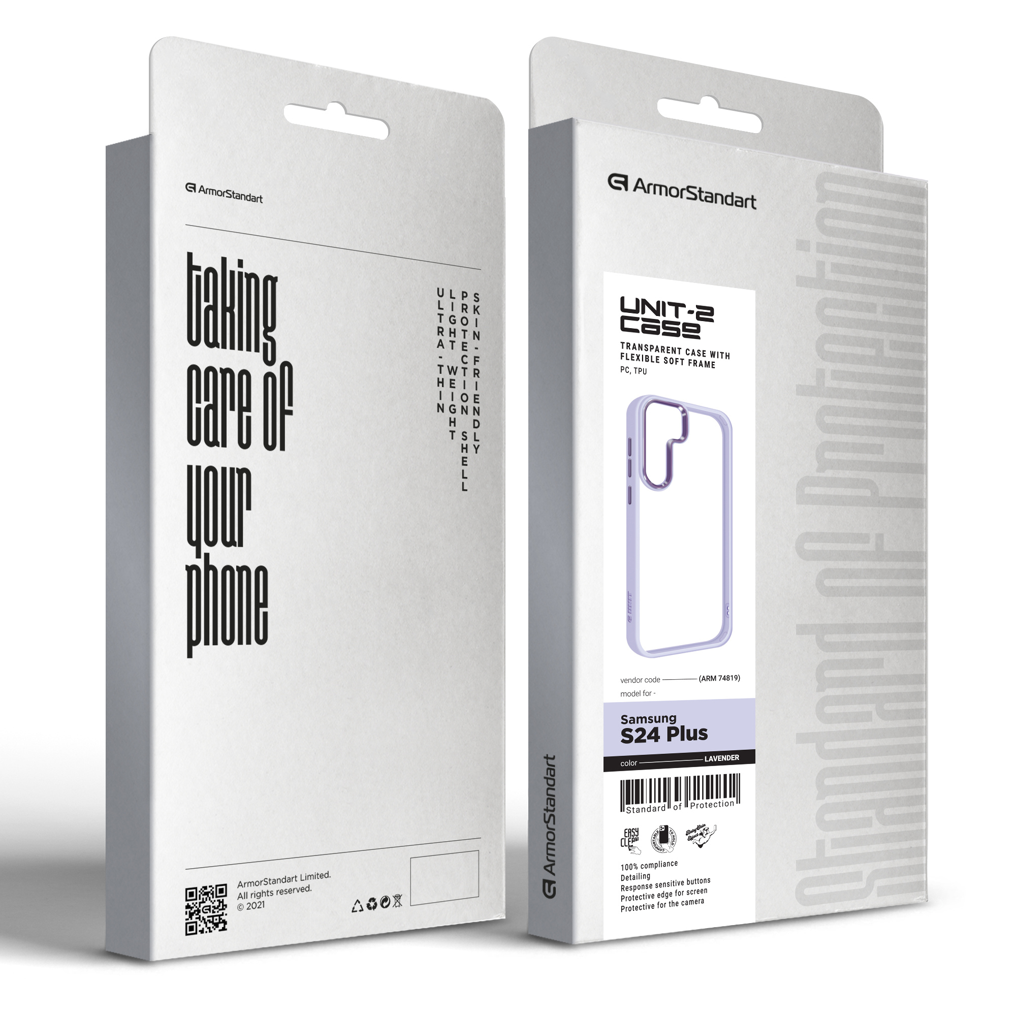 Чехол ArmorStandart UNIT2 для Samsung S24 Plus Lavender (ARM74819) фото 
