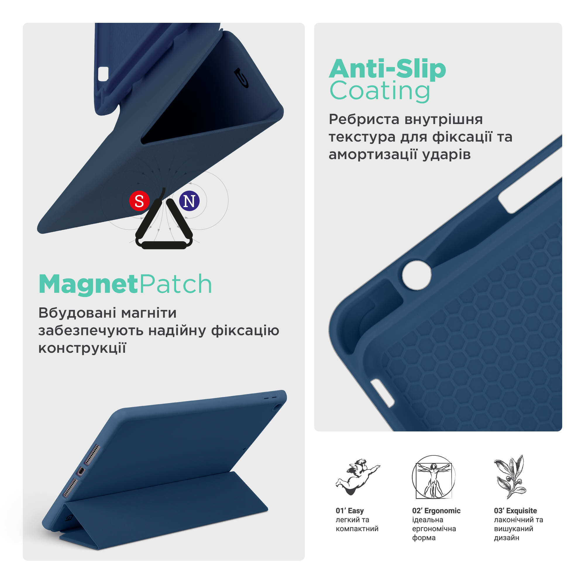 Чехол ArmorStandart Smart Fold Pen для Lenovo Tab M11 Dark Blue (ARM74975) фото 7