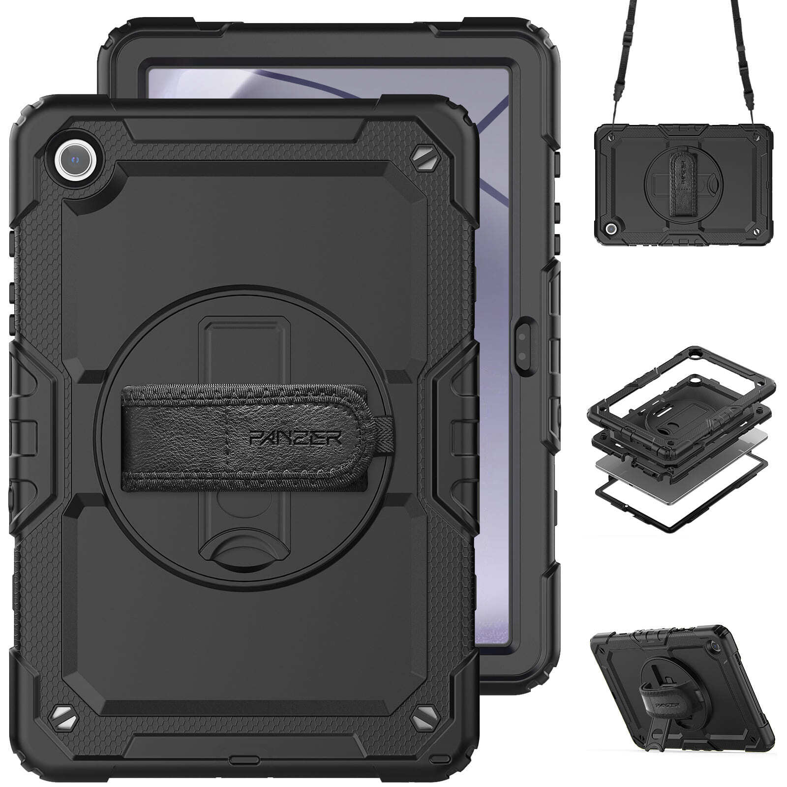 Чехол ArmorStandart Panzer для Samsung Tab A9+ Black (ARM82517) фото 4