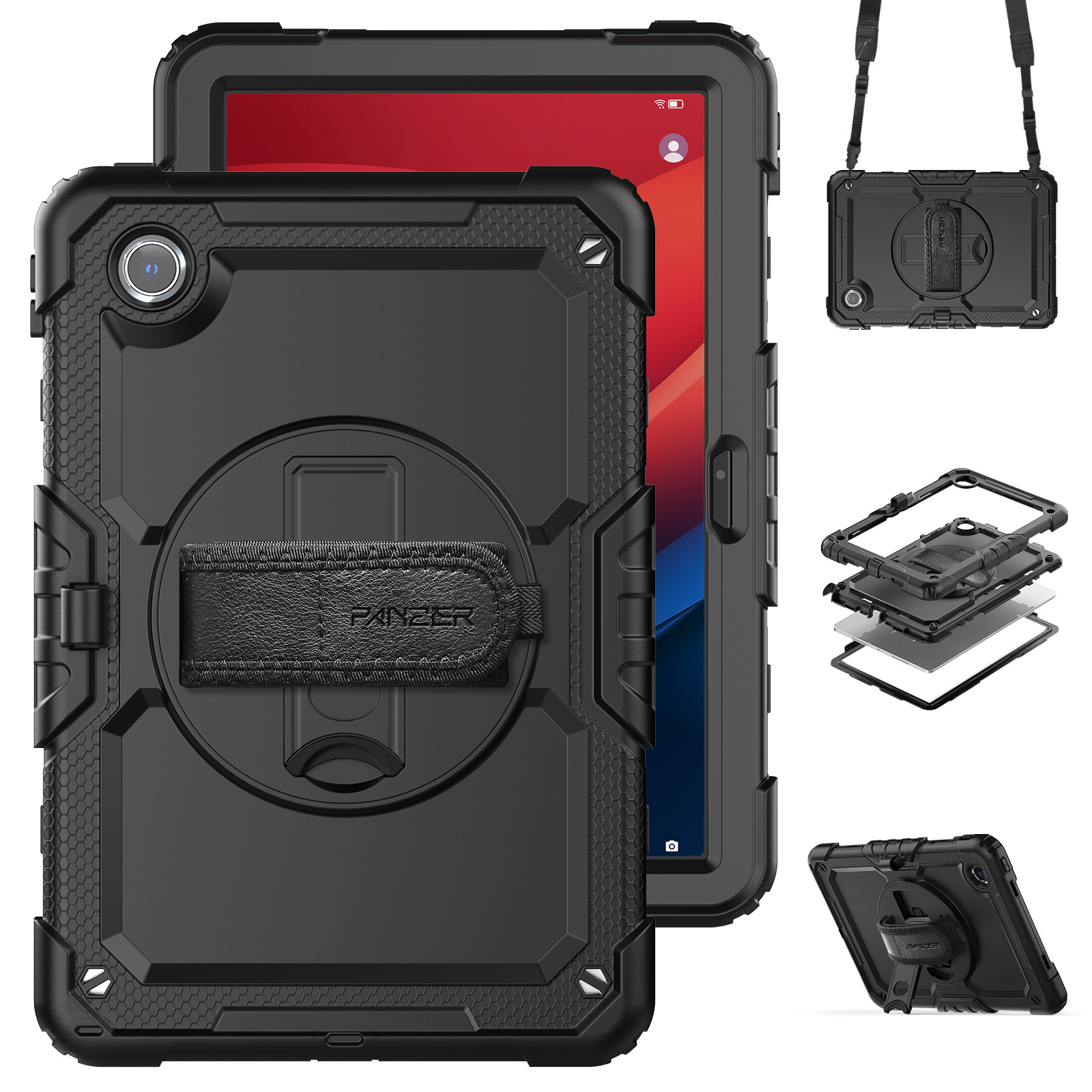 Чохол ArmorStandart Panzer для Lenovo Tab M11 Black (ARM82524) фото