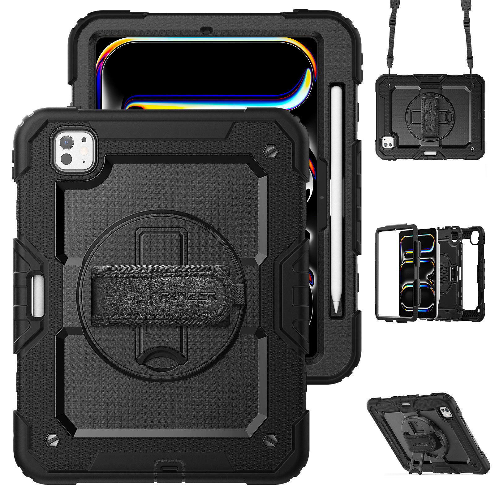 Чехол ArmorStandart Panzer для Apple iPad Pro 11 2025/2024 Black (ARM82527) фото 4
