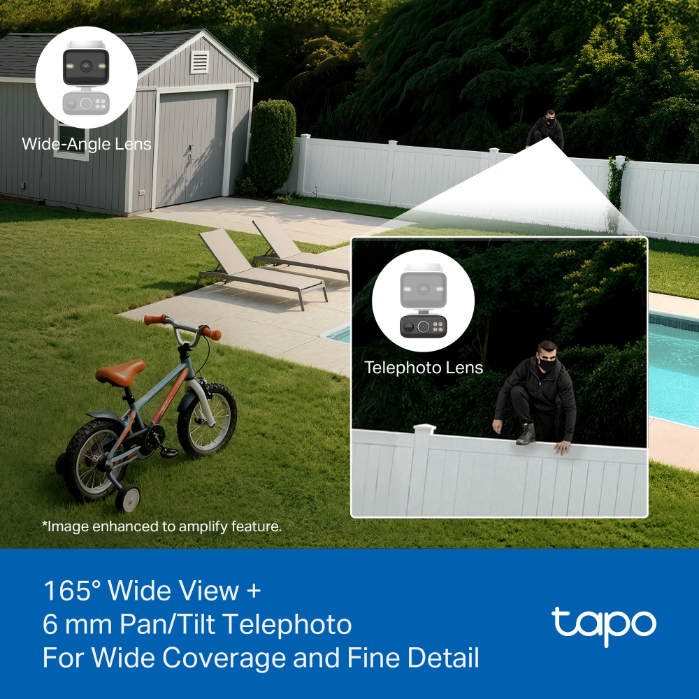 Комплект умной безпроводной камеры TP-LINK TAPO C645D KIT 2K QHD и солнечной панели (TAPO-C645DKIT) фото 