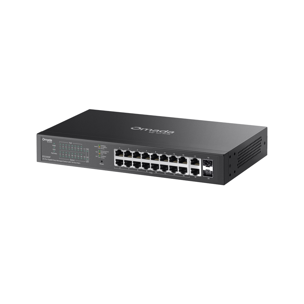 Комутатор TP-LINK ES220GP 18xGE (16xPoE) WebSmart (ES220GP)фото