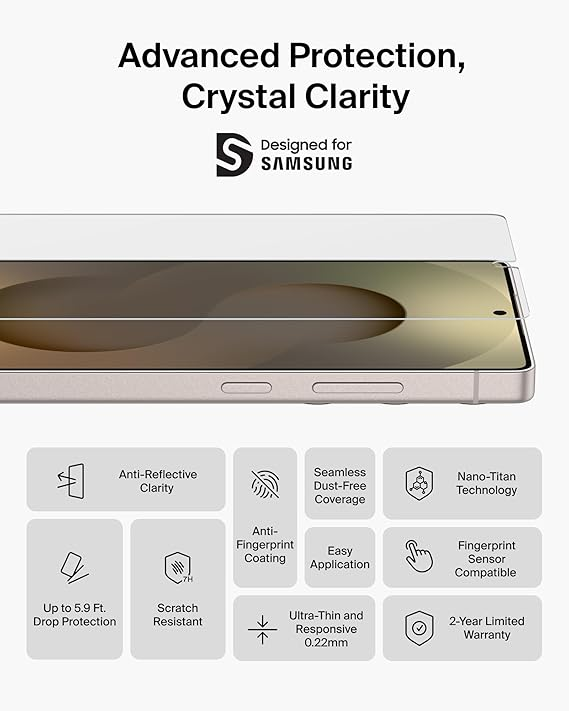 Захисне скло Belkin для Samsung Galaxy S26 Ultra Titan EcoGuard (OVB080HQ)фото
