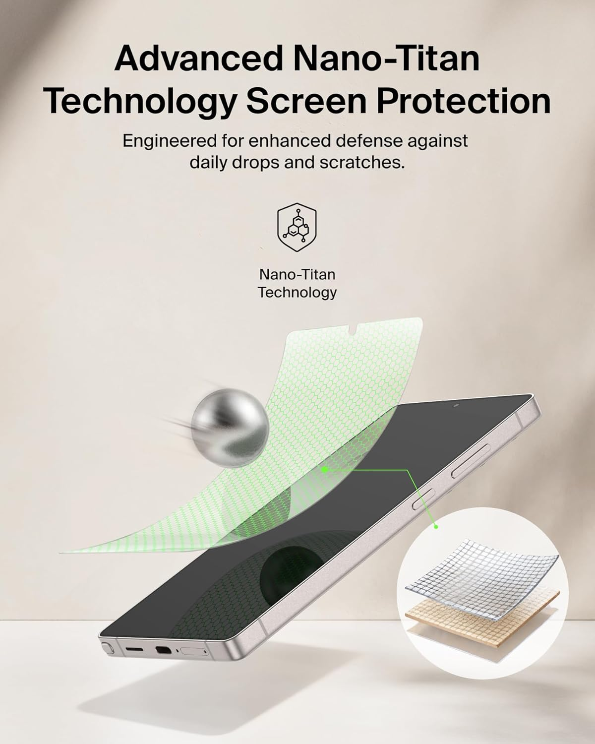 Захисне скло Belkin для Samsung Galaxy S26 Ultra Titan EcoGuard (OVB080HQ)фото