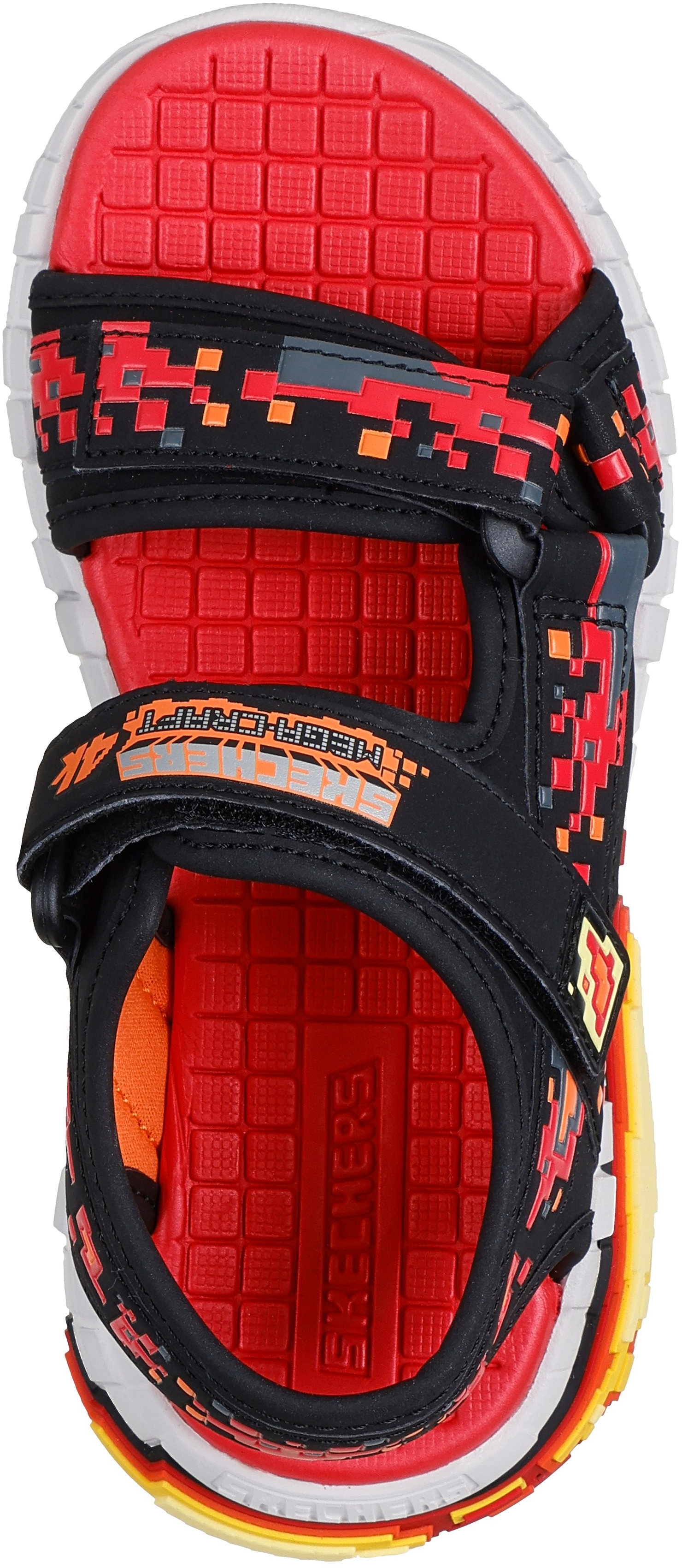 Сандали для мальчиков Skechers Mega-Splash 4K 402161L BKRD 35 (3 US) красные/черные фото 