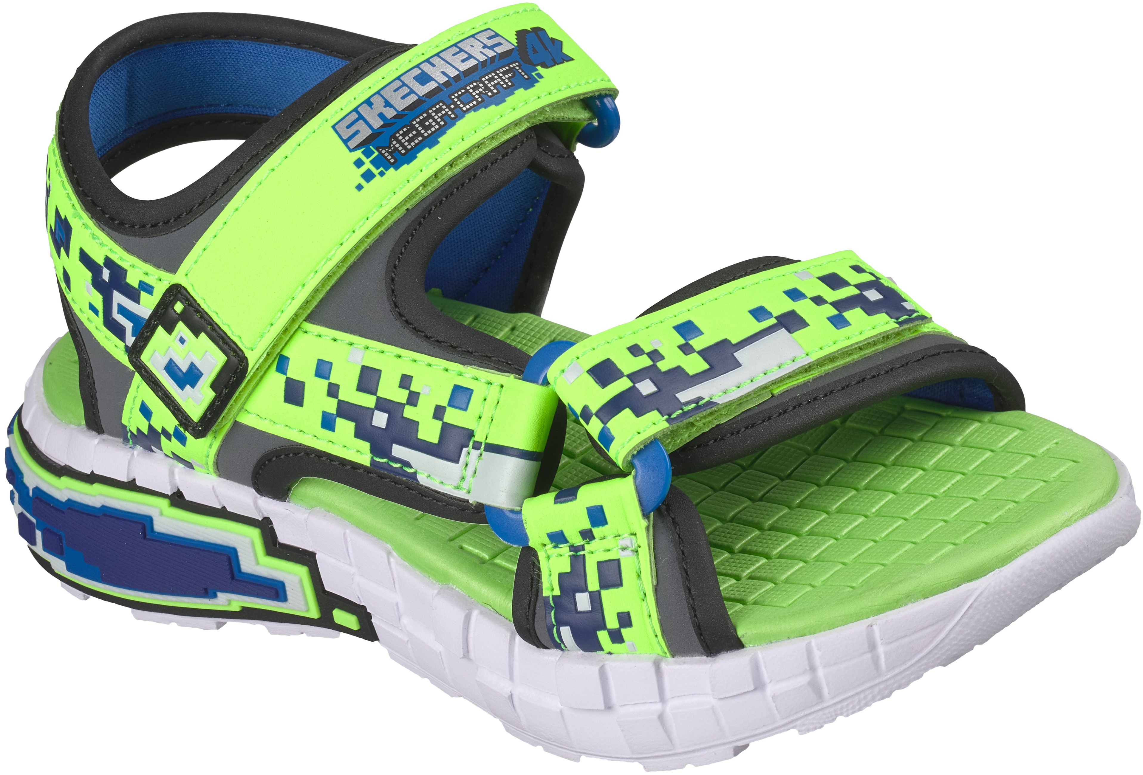 Сандали для мальчиков Skechers Mega-Splash 4K 402161L LMBK 33.5 (2 US) зеленые фото 
