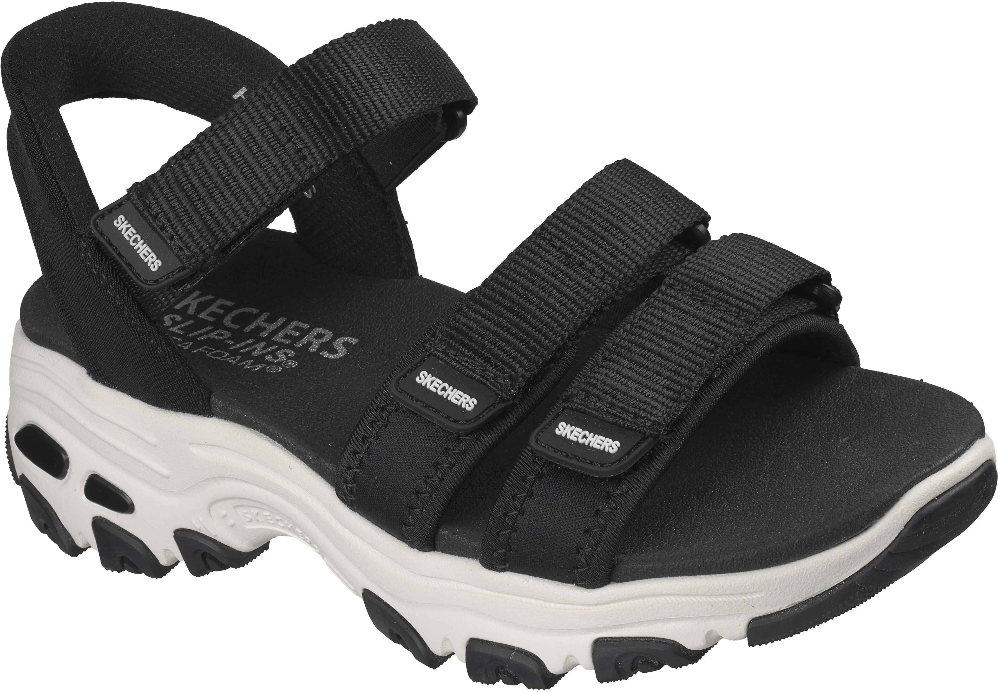 Сандали женские Skechers D'Lites 163651 BLK 41 (11 US) черные фото 