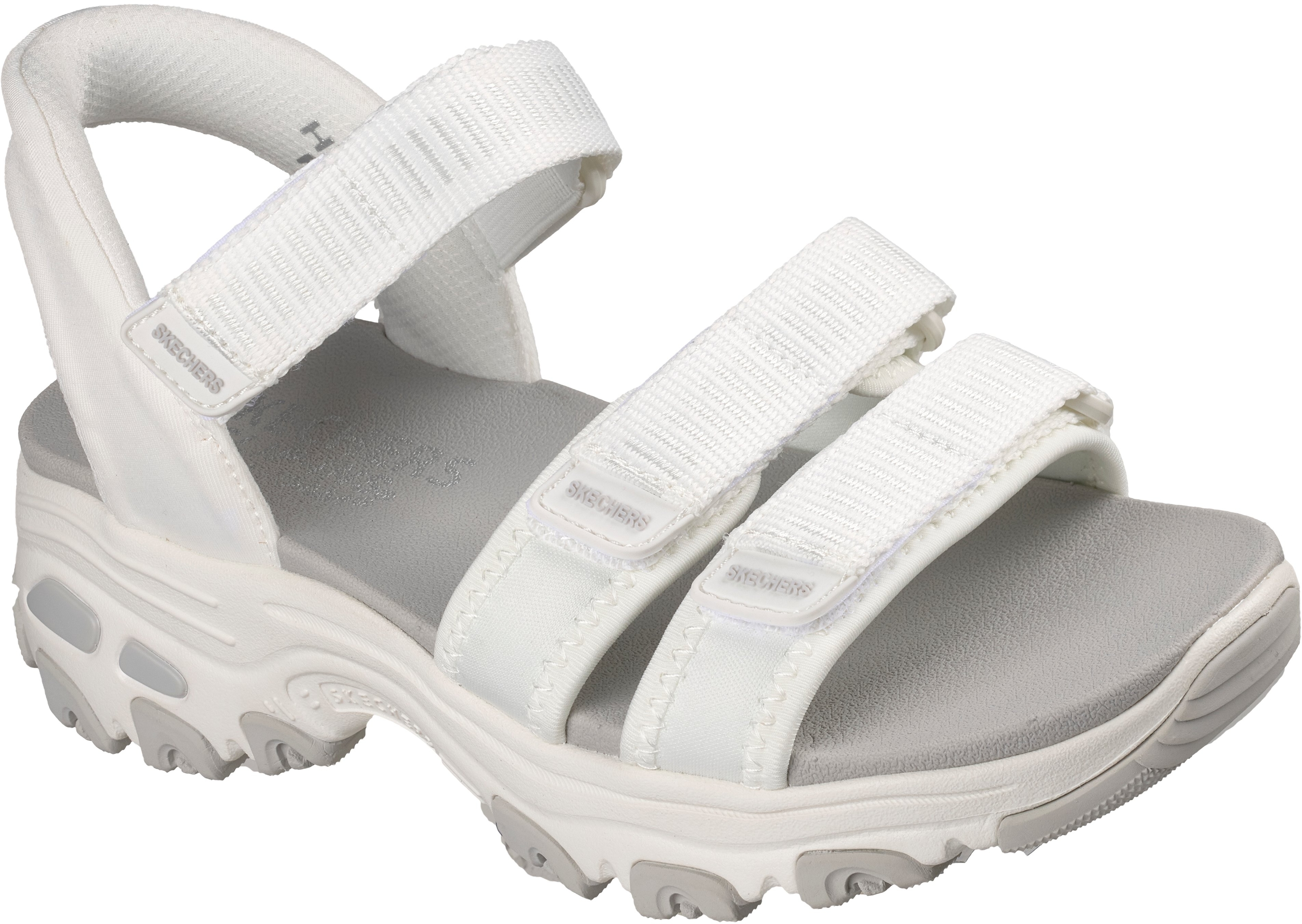 Сандали женские Skechers D'Lites 163651 WHT 36 (6 US) белые фото 