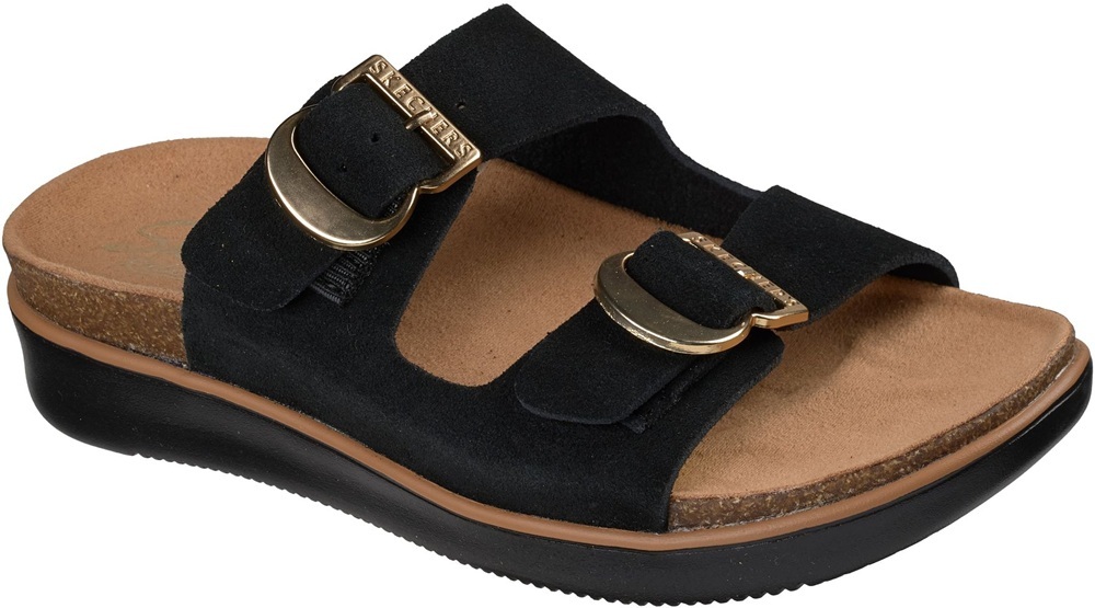 Шлепанцы женские Skechers Lifted Comfort 164191 BLK 41 (11 US) черные фото 3