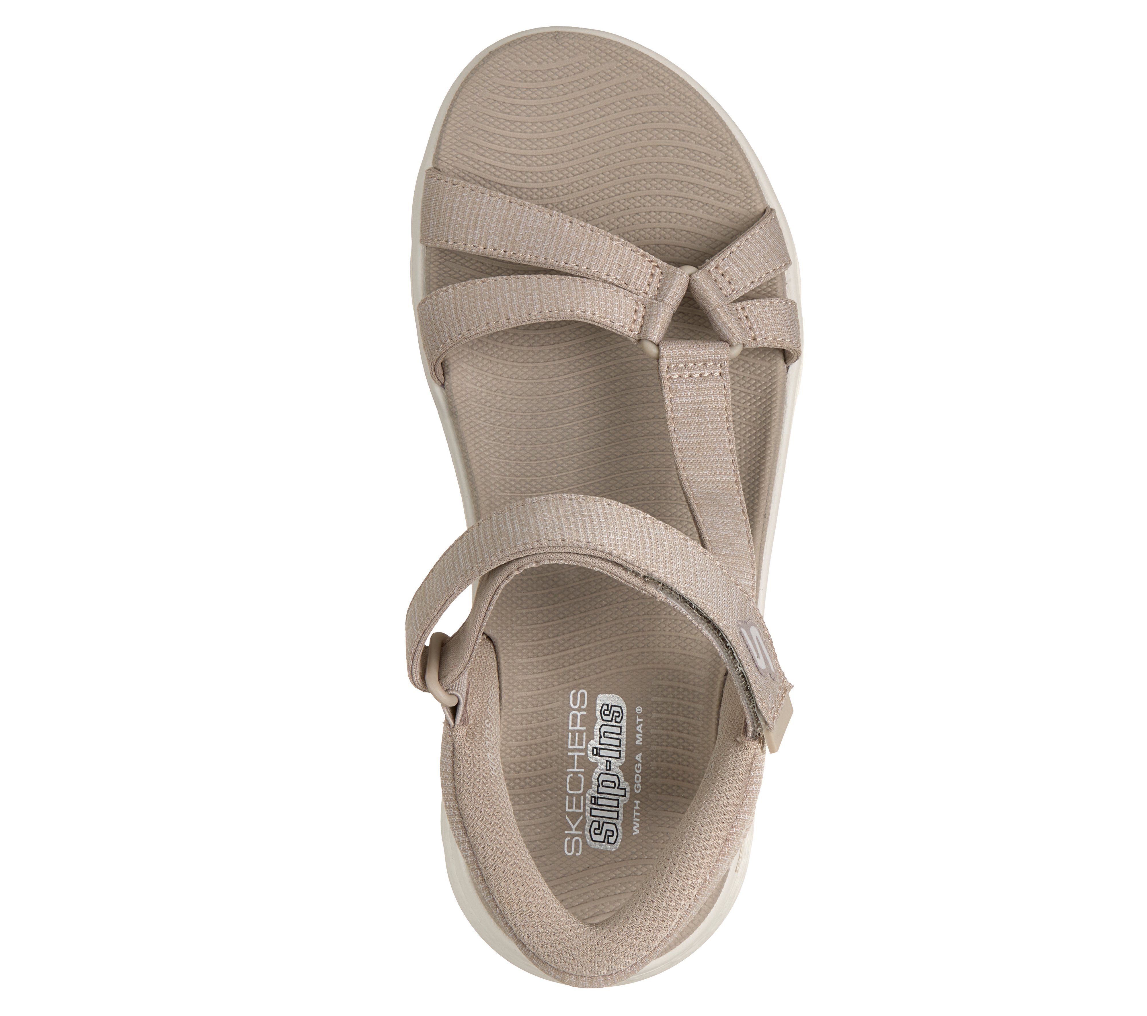 Сандали женские Skechers Go Walk Flex 141481 TPE 36 (6 US) бежевые фото 