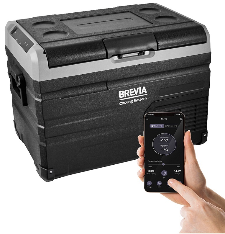 Портативний холодильник BREVIA 38л, двокамерний (22650) фото 4