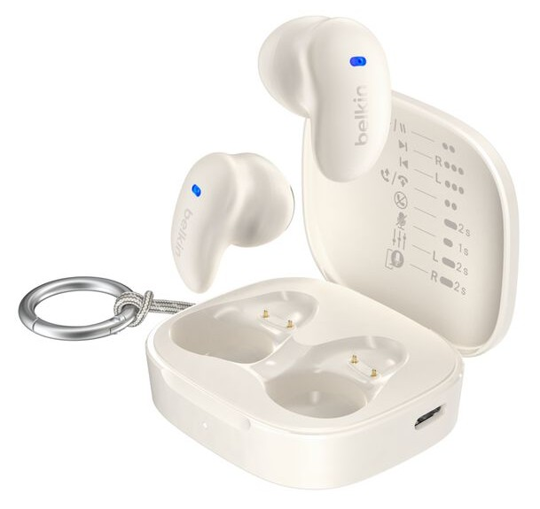 Наушники Belkin TWS Soundform Anywhere True Wireless кремовый (AUC014HQCR) фото 