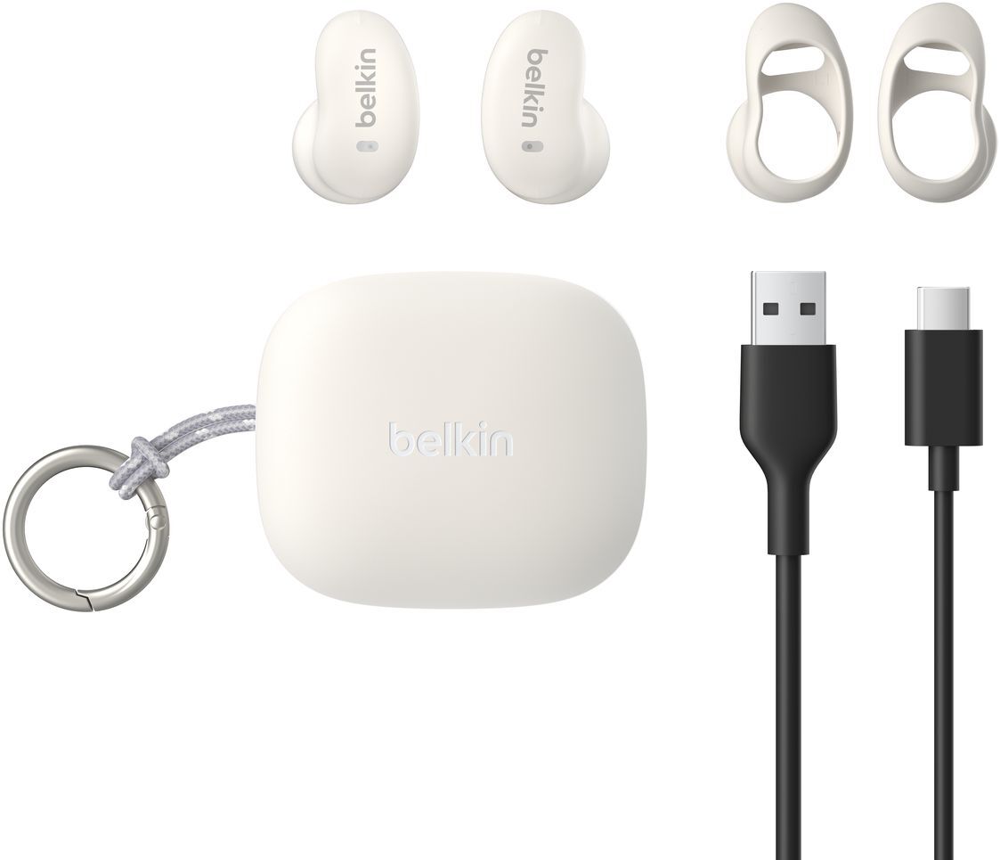 Навушники Belkin Soundform Anywhere True Wireless Sand (AUC014HQCR)фото