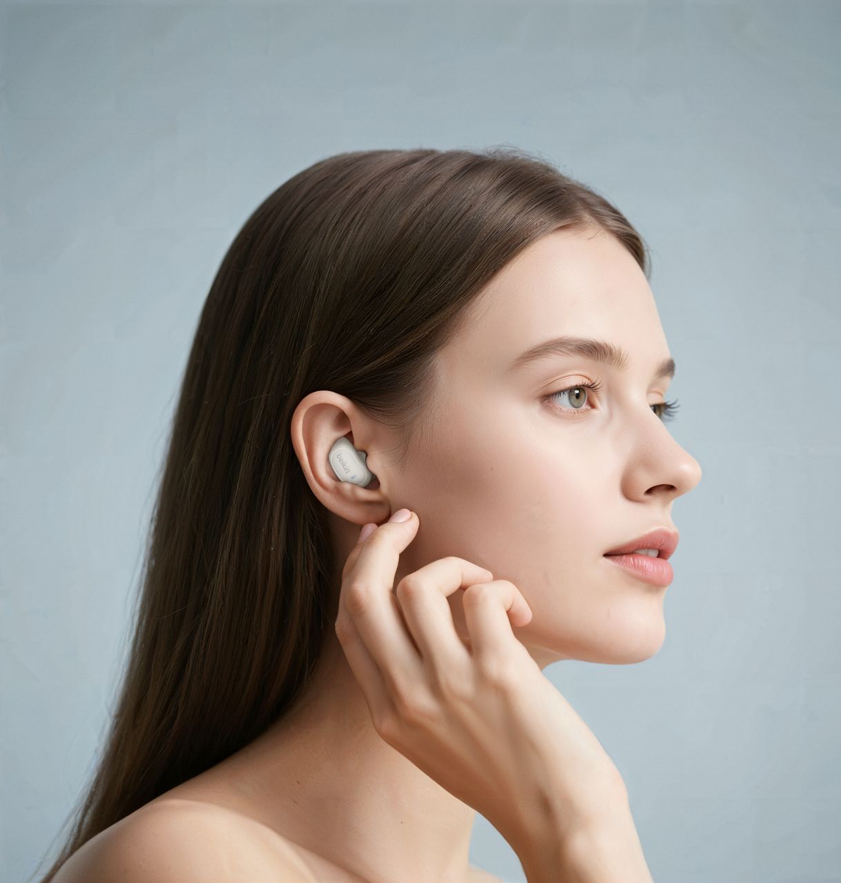 Навушники Belkin Soundform Anywhere True Wireless Sand (AUC014HQCR)фото