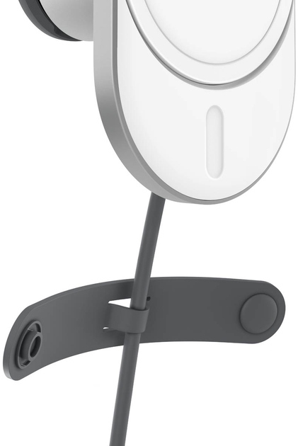 Автомобільний тримач смартфона Belkin Qi2 з бездротовою зарядкою (дефлектор) (WIC008BTGR-NCV2)фото