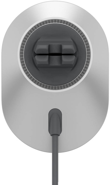Автомобільний тримач смартфона Belkin Qi2 з бездротовою зарядкою (дефлектор) (WIC008BTGR-NCV2)фото