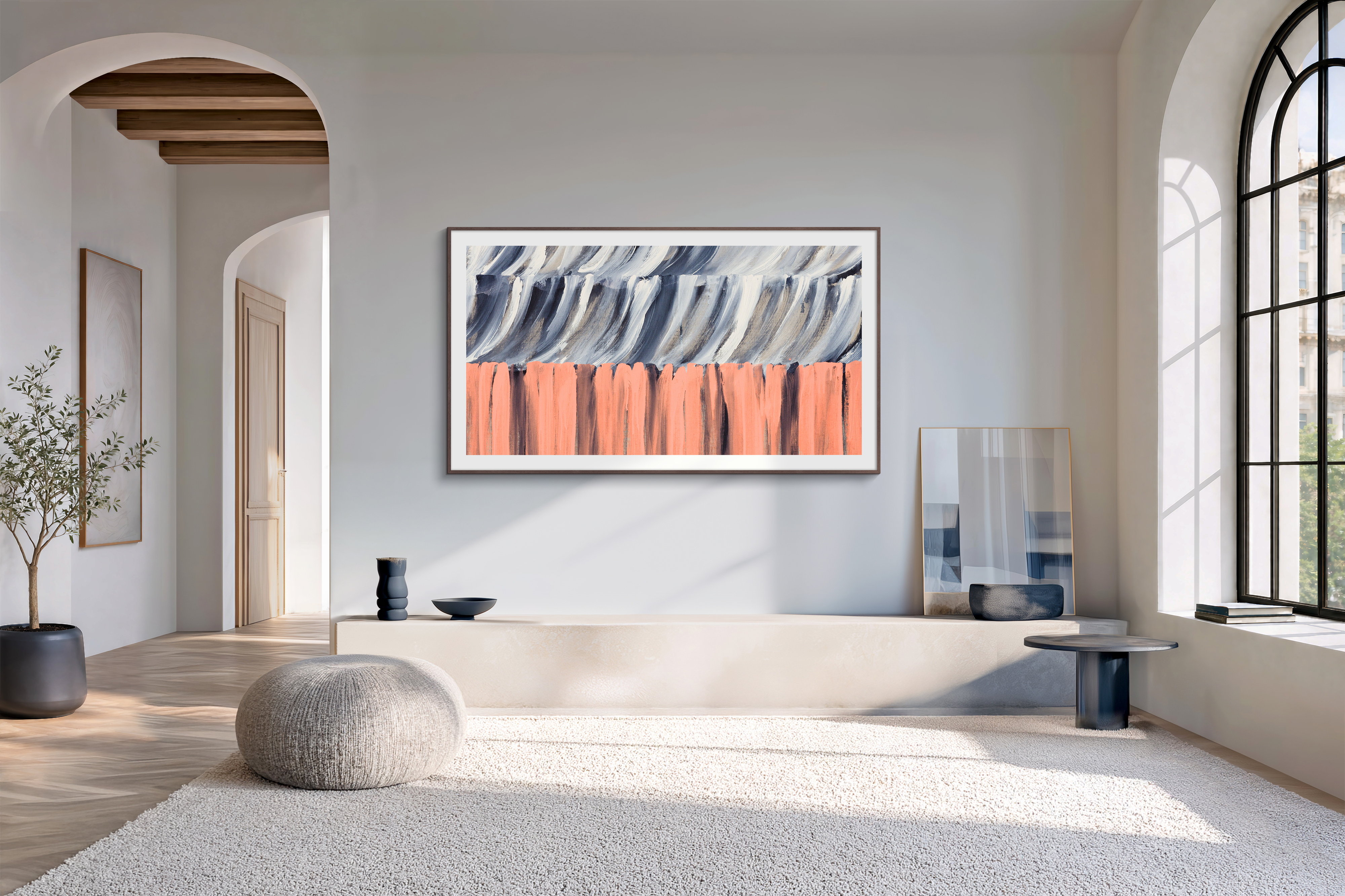 Телевізор Samsung QLED The Frame 75LS03H (QE75LS03HAUXUA)фото