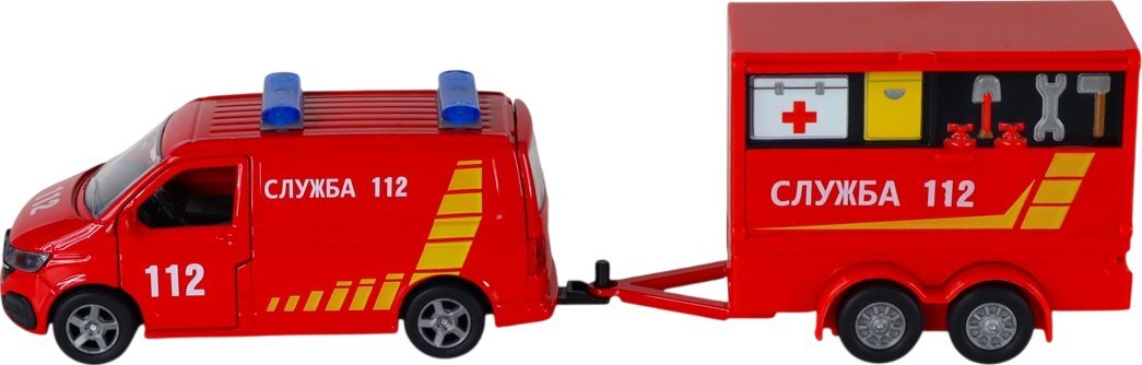 Ігровий набір TechnoDrive Volkswagen Служба 112 (з причіпом) (520322.270) фото