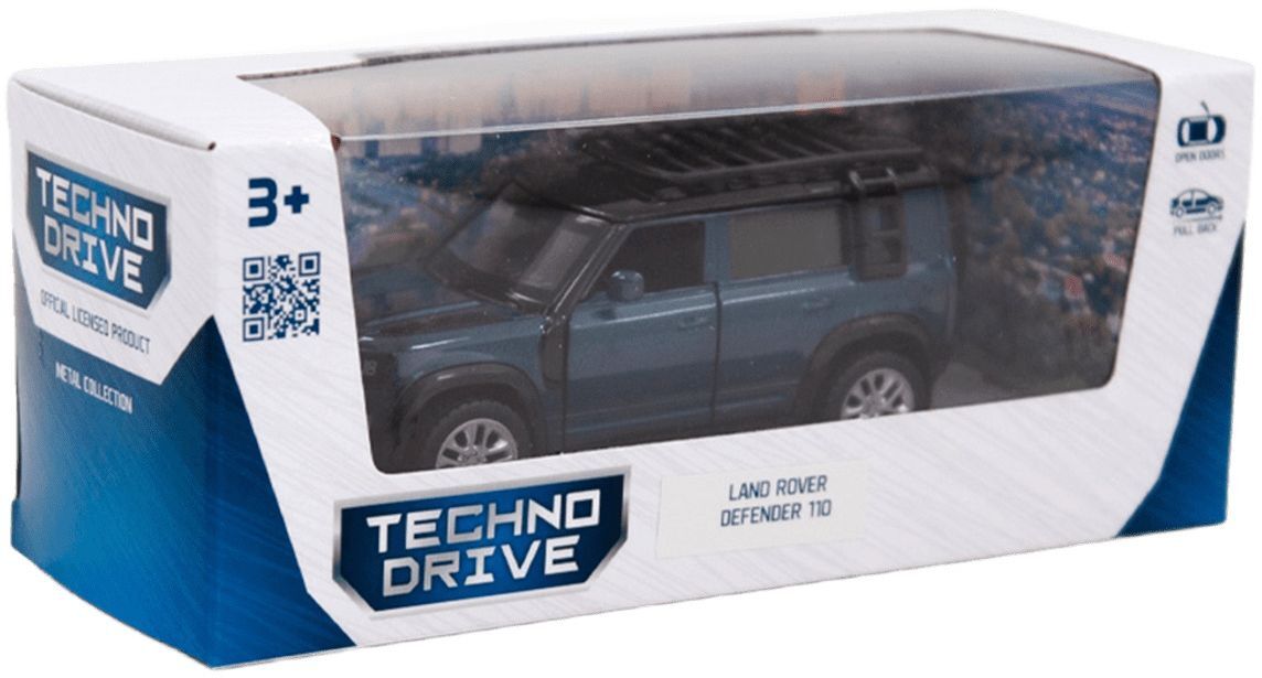 Автомодель TechnoDrive Land Rover Defender 110 (синий) (250290) фото11