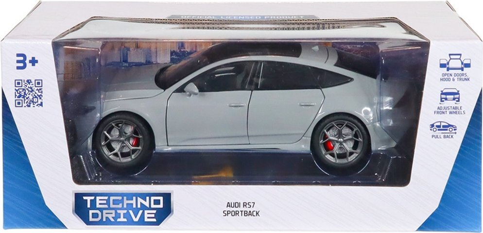 Автомодель TechnoDrive Audi RS7 Sportback (сірий, 1:24) (KM07222) фото5