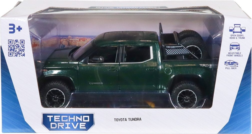 Автомодель TechnoDrive Toyota Tundra (зелений, 1:24) (KM08555) фото5