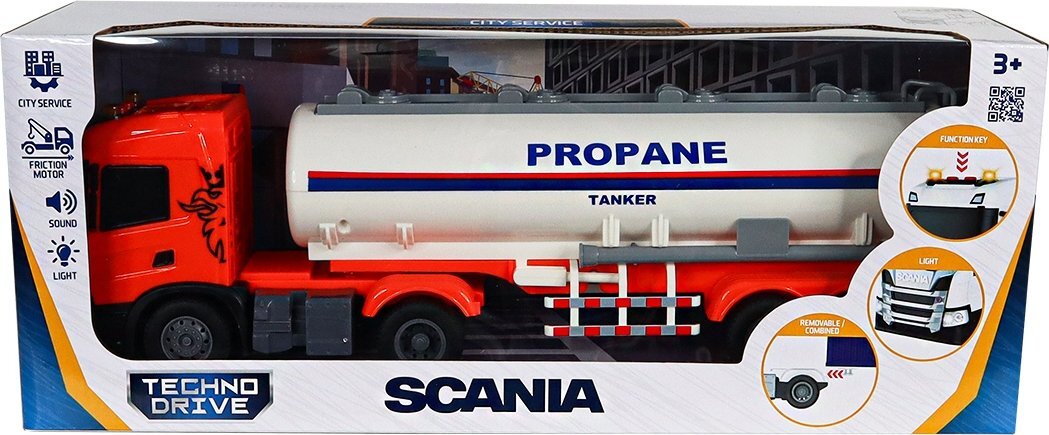 Автомодель TechnoDrive серії Large Truck – Автоцистрна Scania (світло, звук) (6418KS) фото5