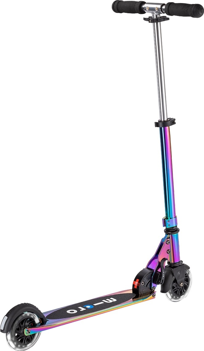 Самокат Micro серії Sprite LED – Неохром (SA0237)фото3