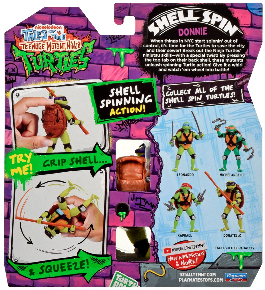 Игровая фигурка TMNT Черепашки-Ниндзя. Панцирный вихрь – Дон (83830) фото7