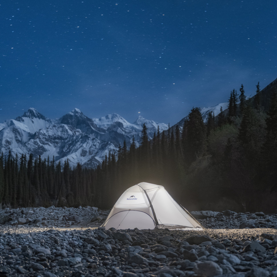 Палатка двухместная ультралегкая Naturehike Star River UL CNK2450WS022, серая фото