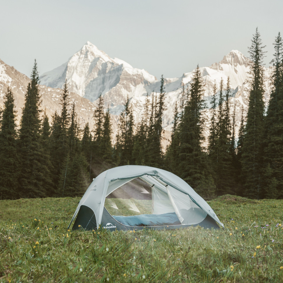 Палатка двухместная ультралегкая Naturehike Star River UL CNK2450WS022, серая фото