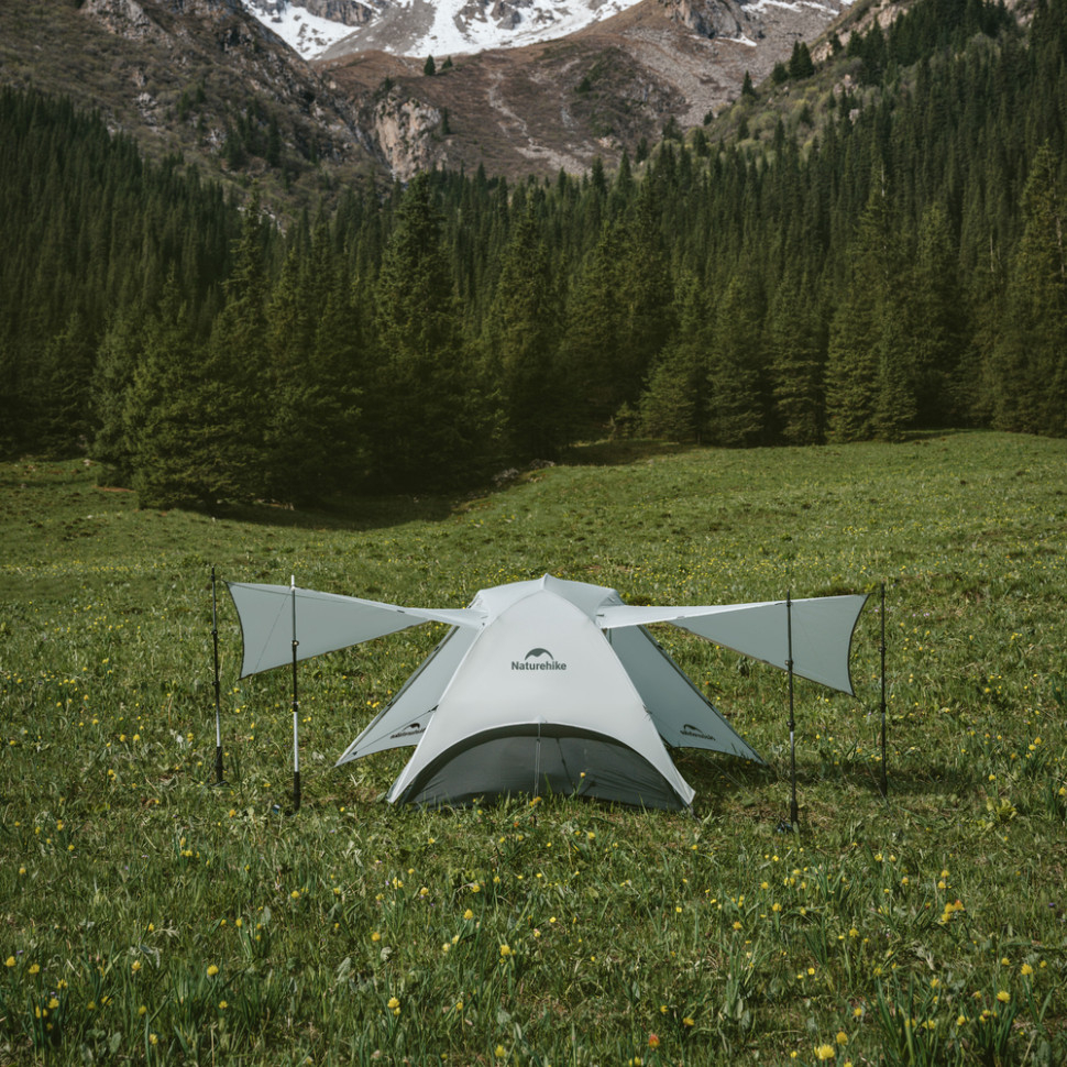 Палатка двухместная ультралегкая Naturehike Star River UL CNK2450WS022, серая фото