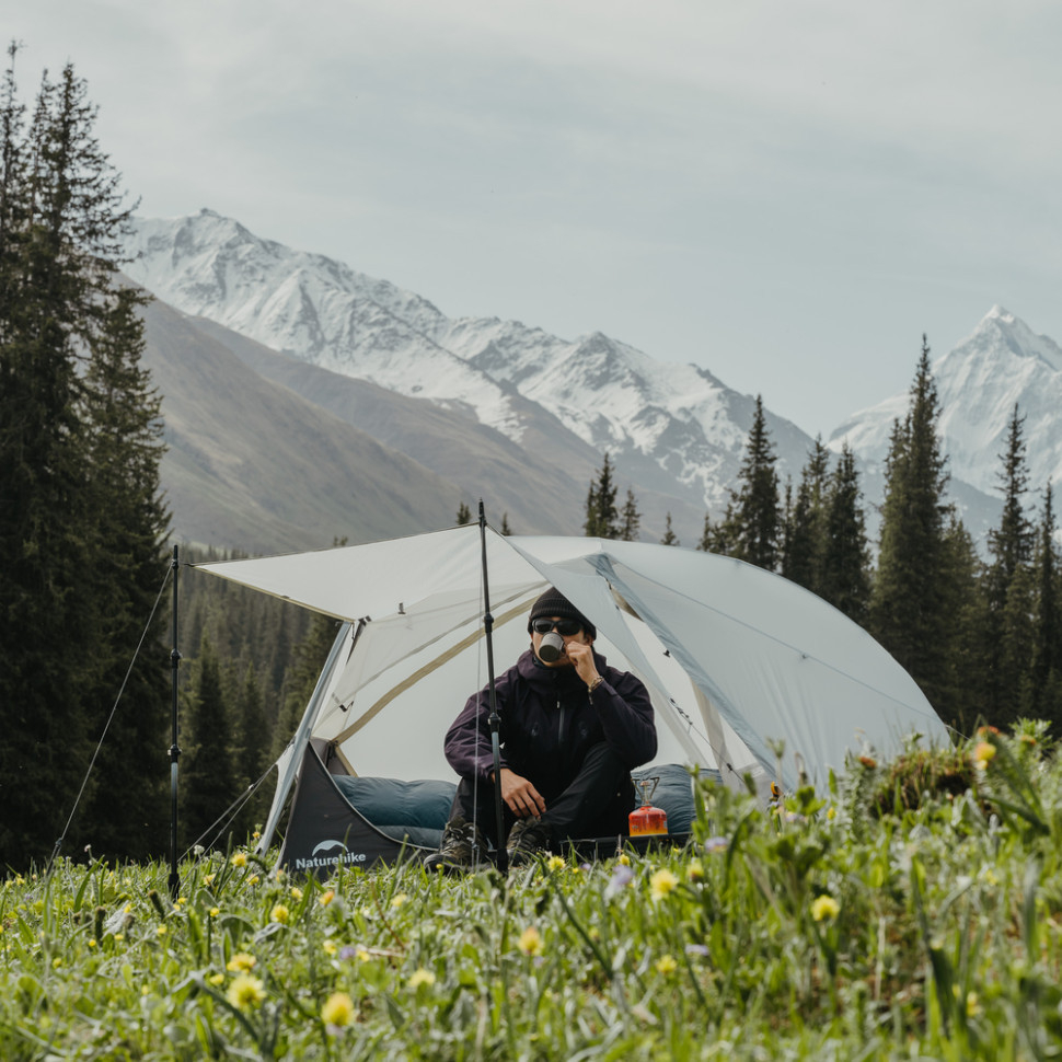 Палатка двухместная ультралегкая Naturehike Star River UL CNK2450WS022, серая фото