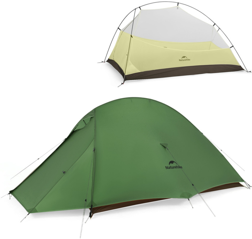 Намет надлегкий двомісний Naturehike Cloud Up Pro CNK2350WS020, темно-зелений фото