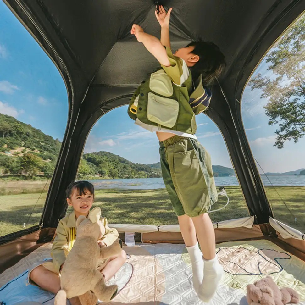 Палатка трехместная автоматическая Naturehike Ango CNK2550WS010, L, коричневая (6975641888000) фото2