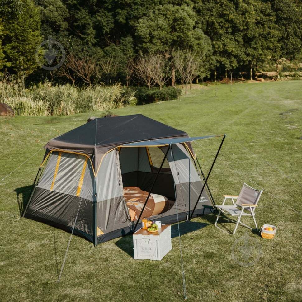 Намет чотиримісний Naturehike Cape Series 5.2 CNK2450WS037, сіро-коричневий фото2