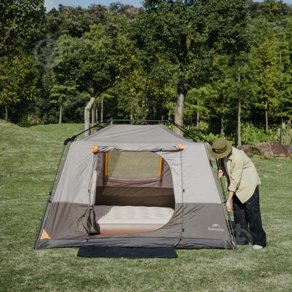 Намет чотиримісний Naturehike Cape Series 5.2 CNK2450WS037, сіро-коричневий фото5