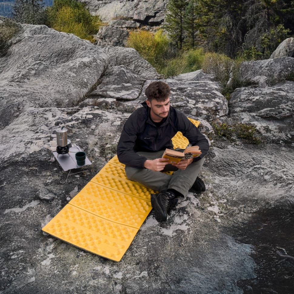Килимок складний IXPE Naturehike CNK2550WS030, алюмінієва плівка, 18 мм, медово-золотий (6977465868190) фото3