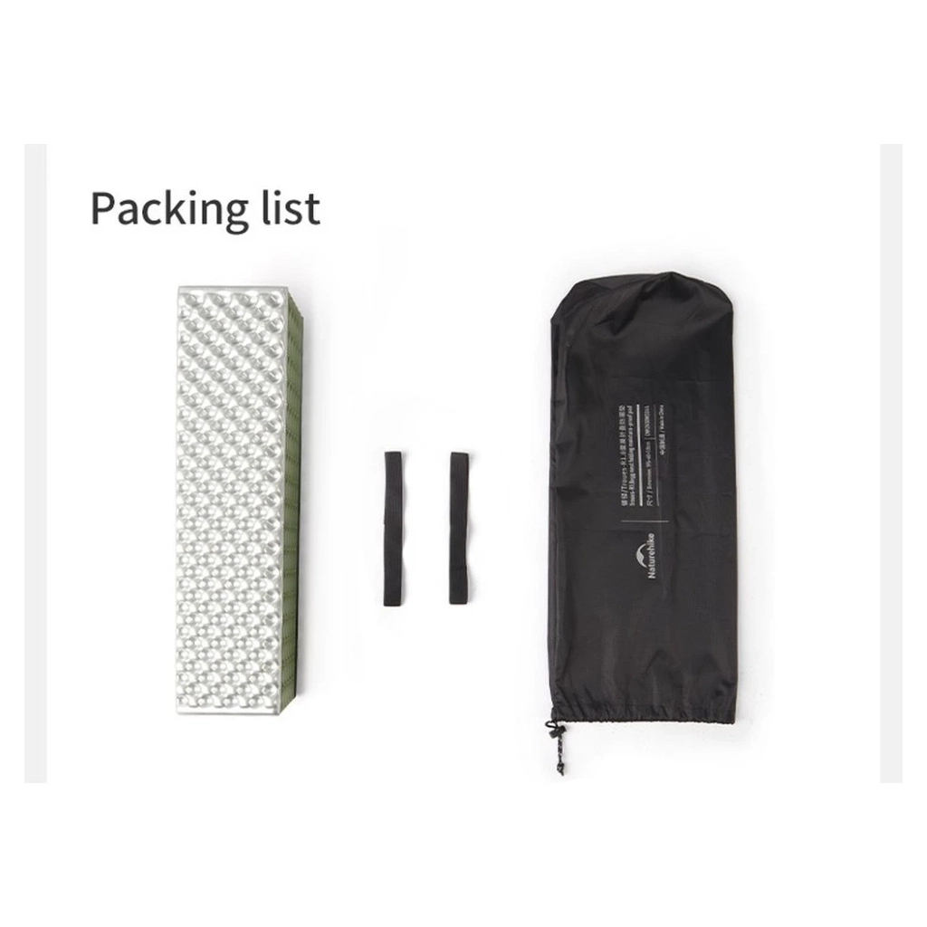 Килимок туристичний складаний двомісний IXPE Naturehike CNK2450WS044 з алюмінієвою плівкою, синій фото3