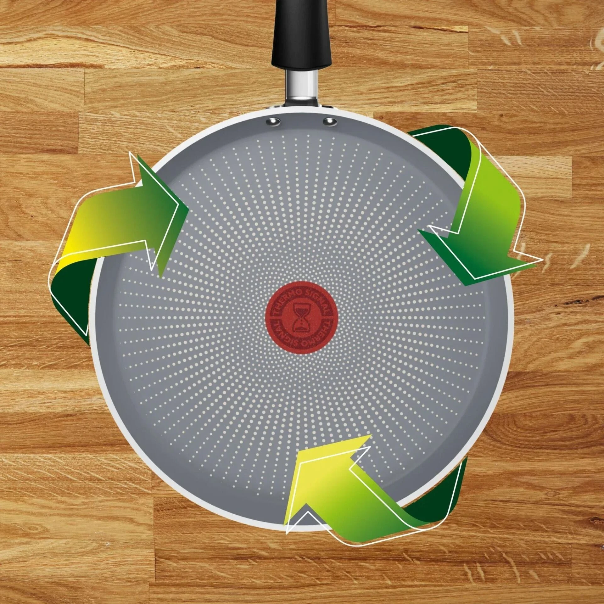 Сковорода для блинов Tefal Halo EUCALYPTUS, 25 см, алюминий, бакелит, серый (G0163802) фото 