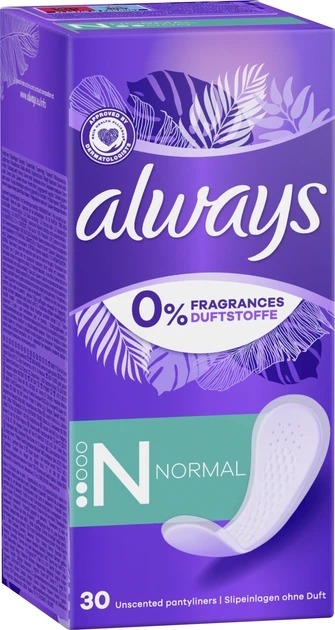 Щоденні прокладки Always Dailies Fresh &amp; Protect Normal 0% віддушок 30 штфото