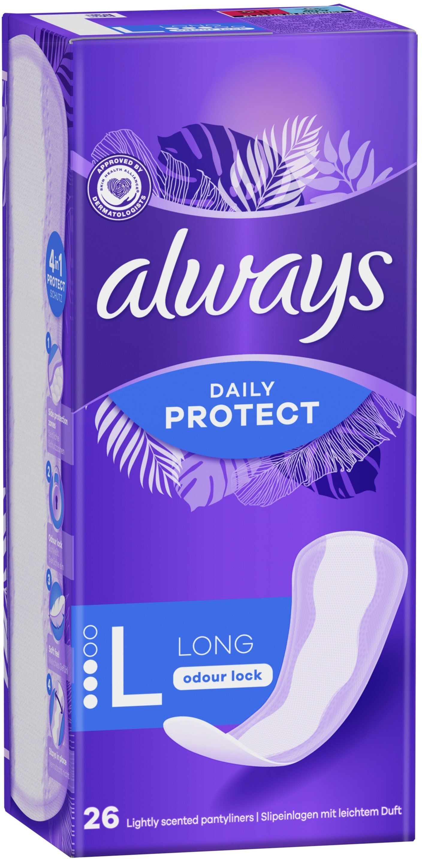 Щоденні прокладки Always Dailies Extra Protect Подовжені 26 штфото