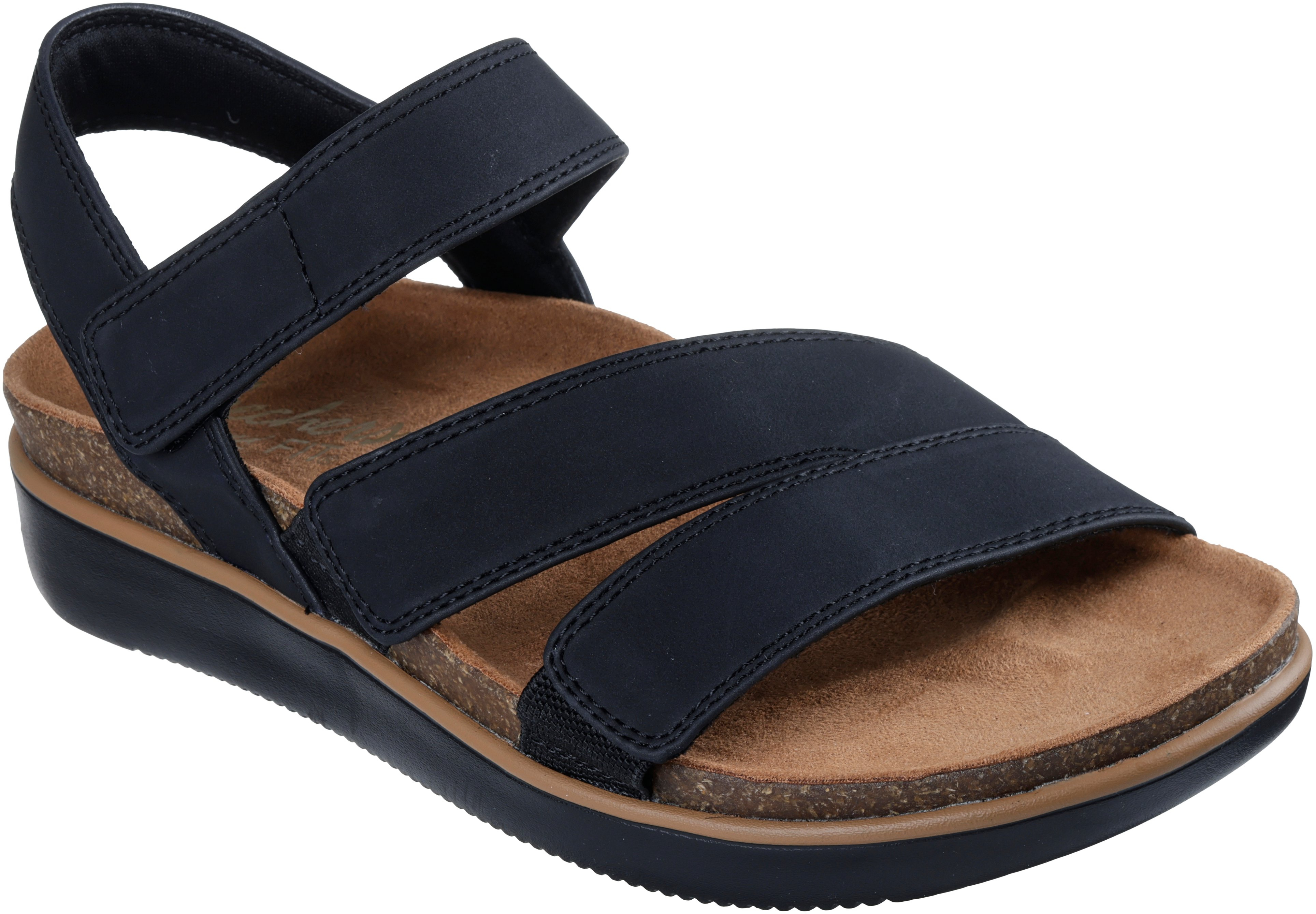 Сандали женские Skechers Lifted Comfort 163252 BLK 40 (10 US) черные фото 